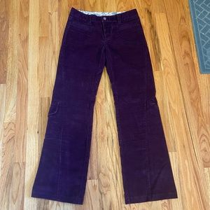 Purple Athleta Corduroy Dipper Pants